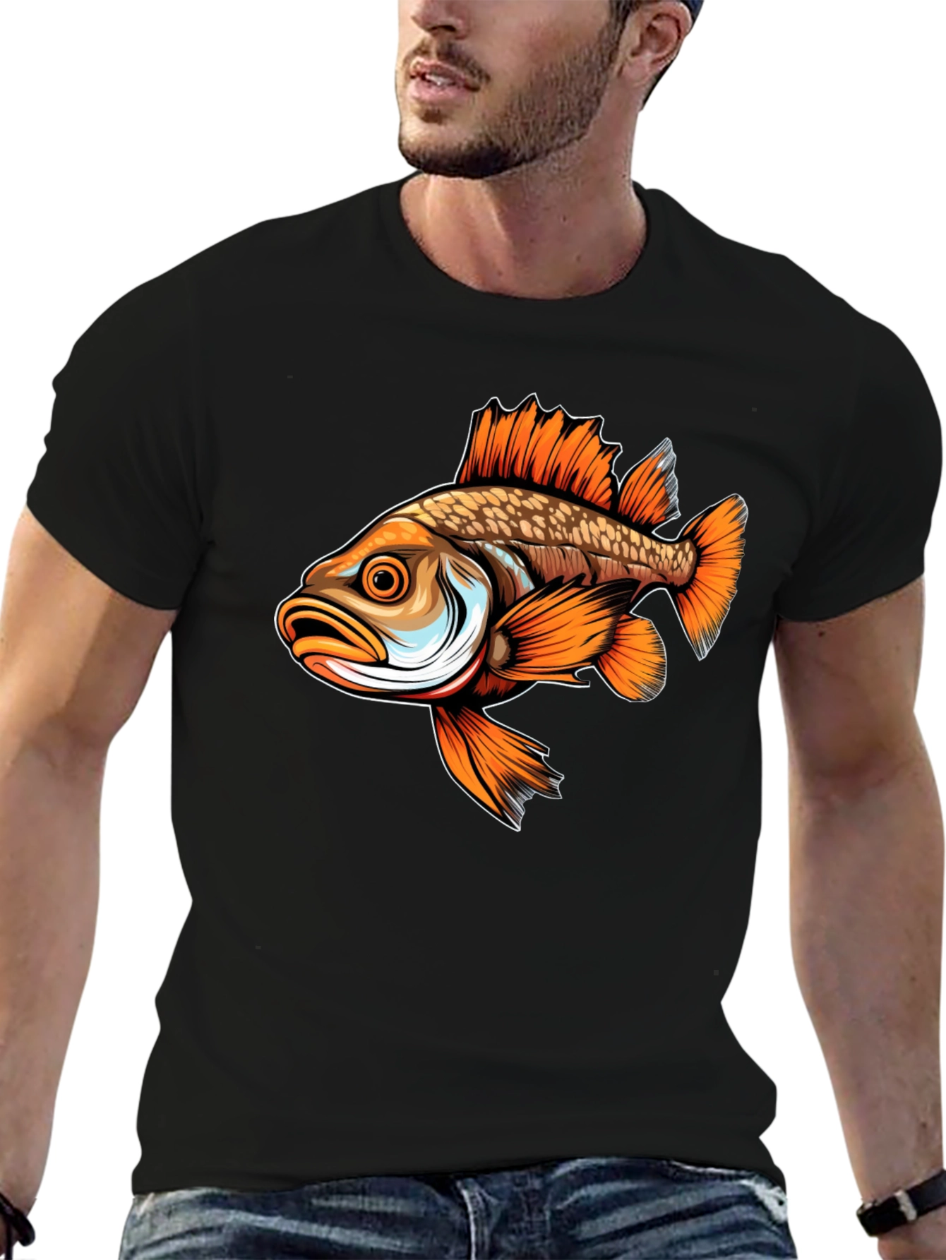 Bass Fish Graphic T-Shirt Angler Apparel