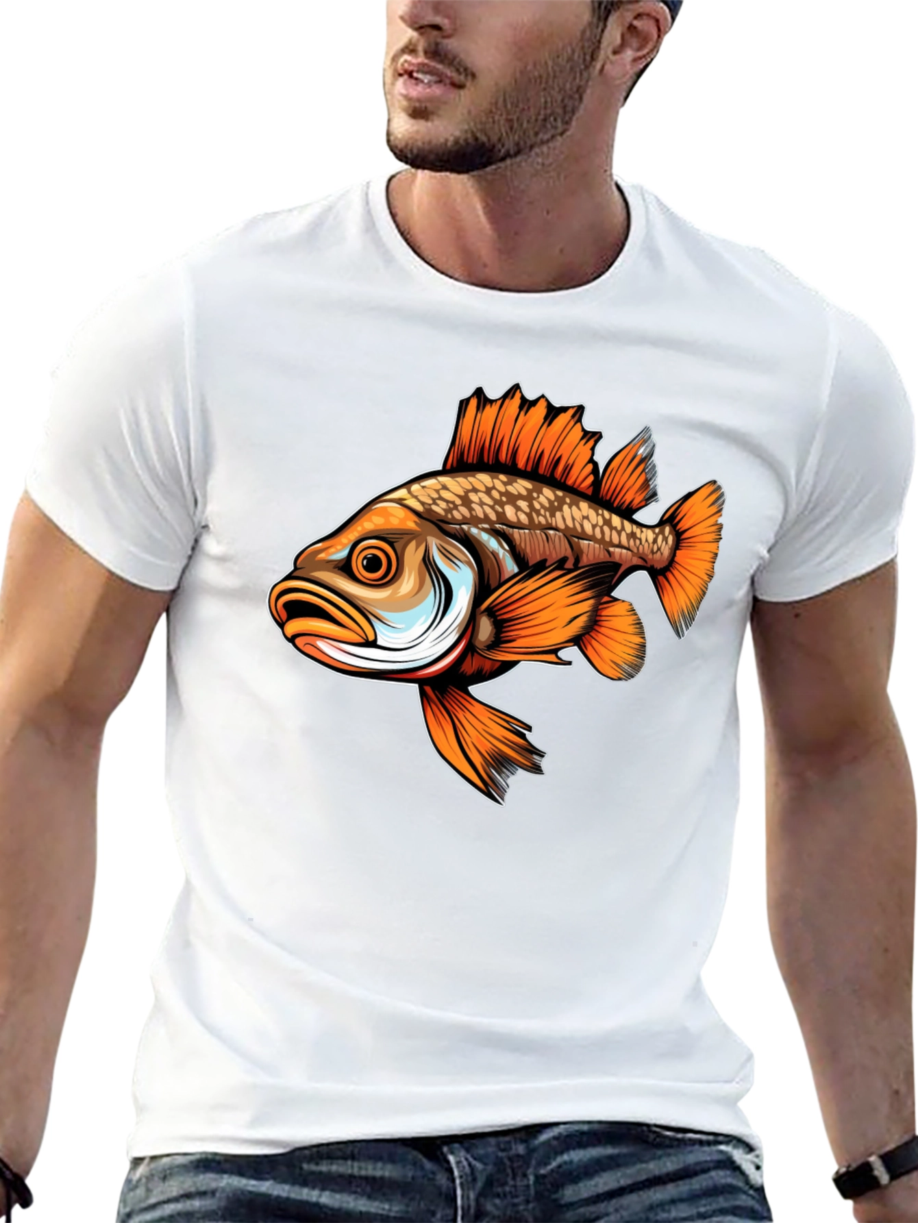 Bass Fish Graphic T-Shirt Angler Apparel