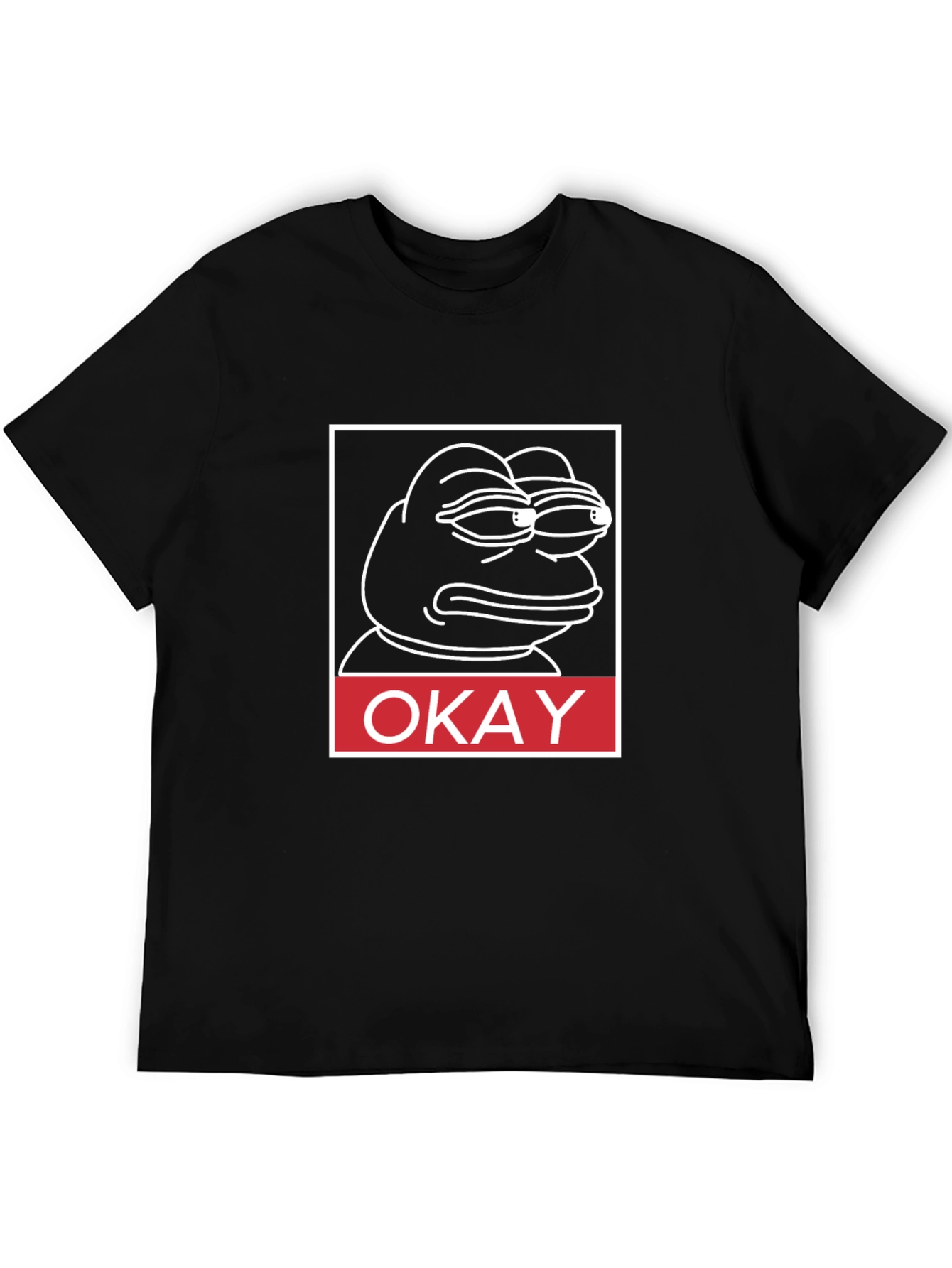 Okay Pepe T-Shirt - Black Graphic Tee