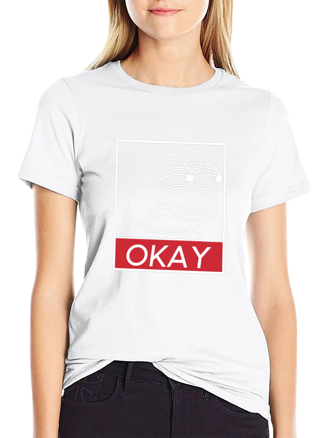 Okay Pepe T-Shirt - Black Graphic Tee
