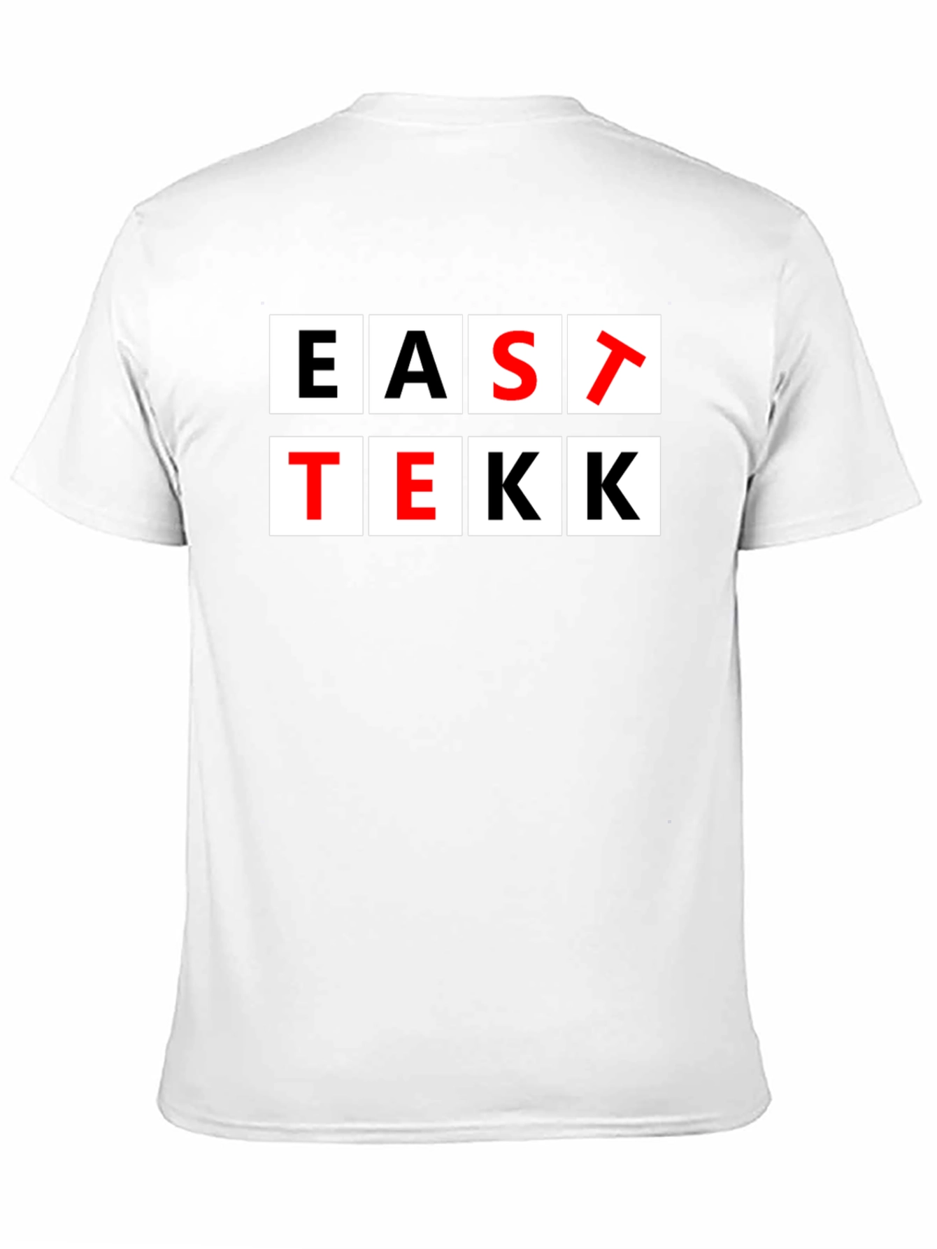 EAST TEKK Black Graphic Tee - Stylish Urban T-Shirt