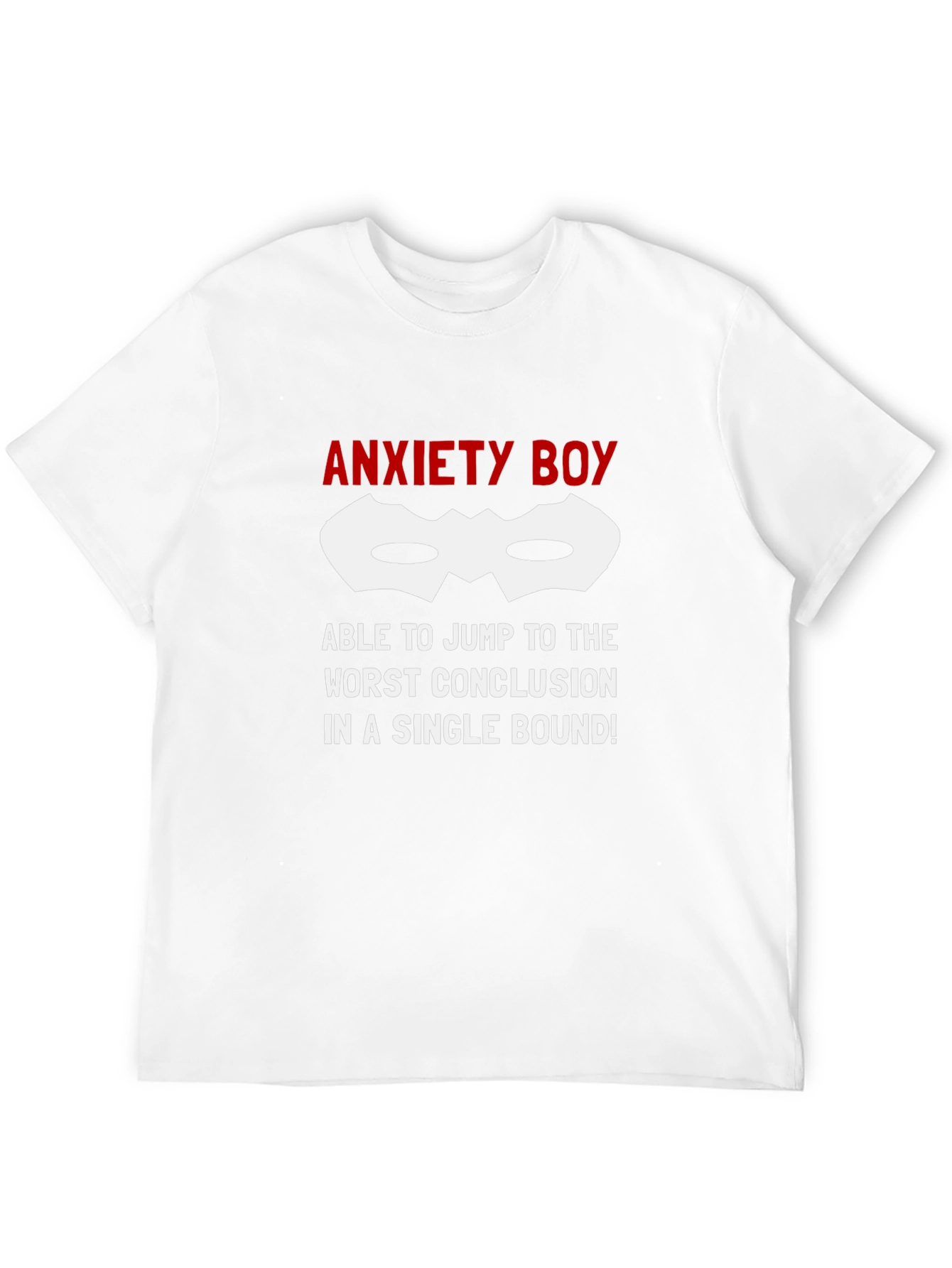 Anxiety Boy T-Shirt - Funny Graphic Tee