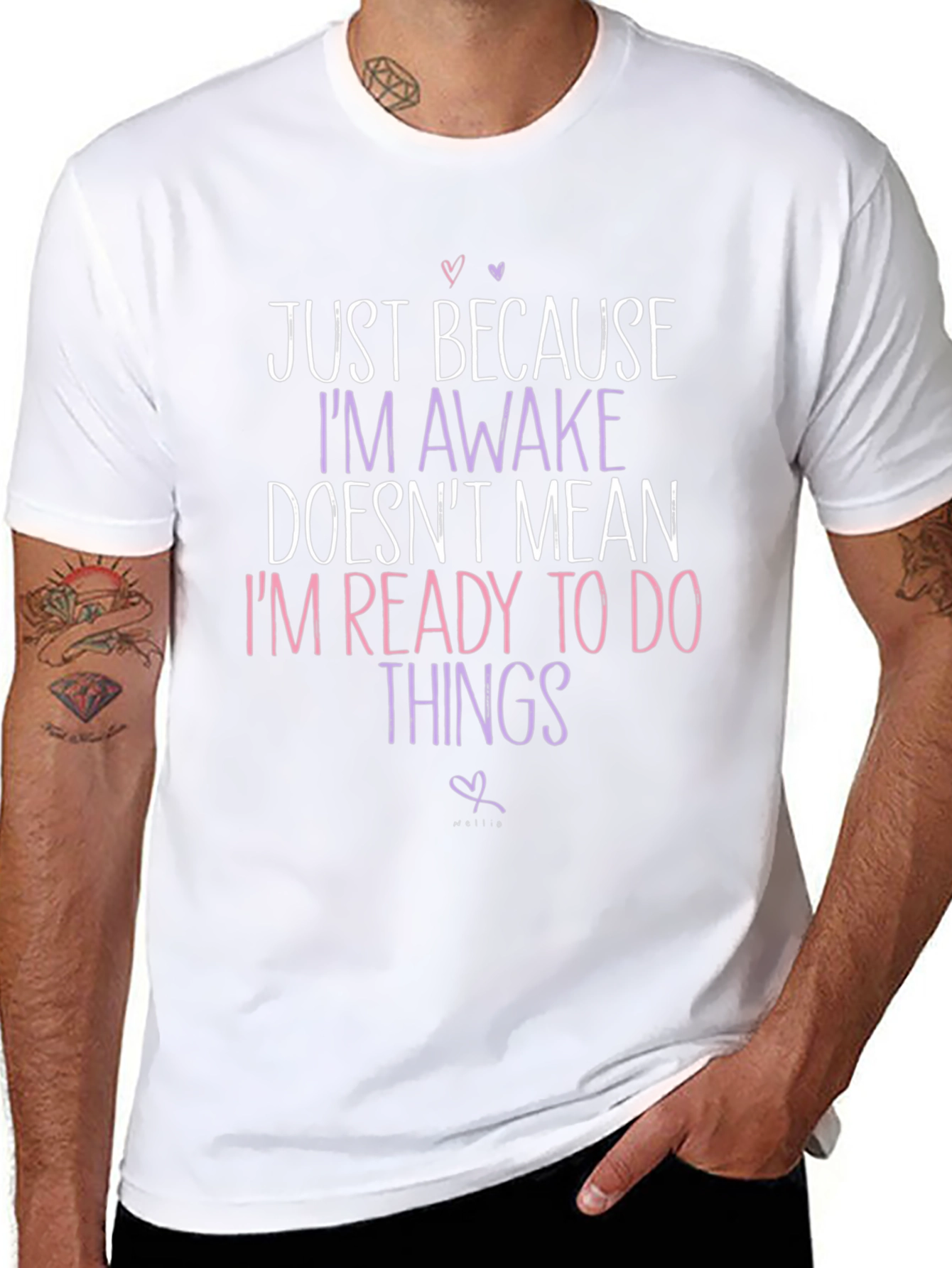 Funny Slogan T-Shirt - Just Awake!