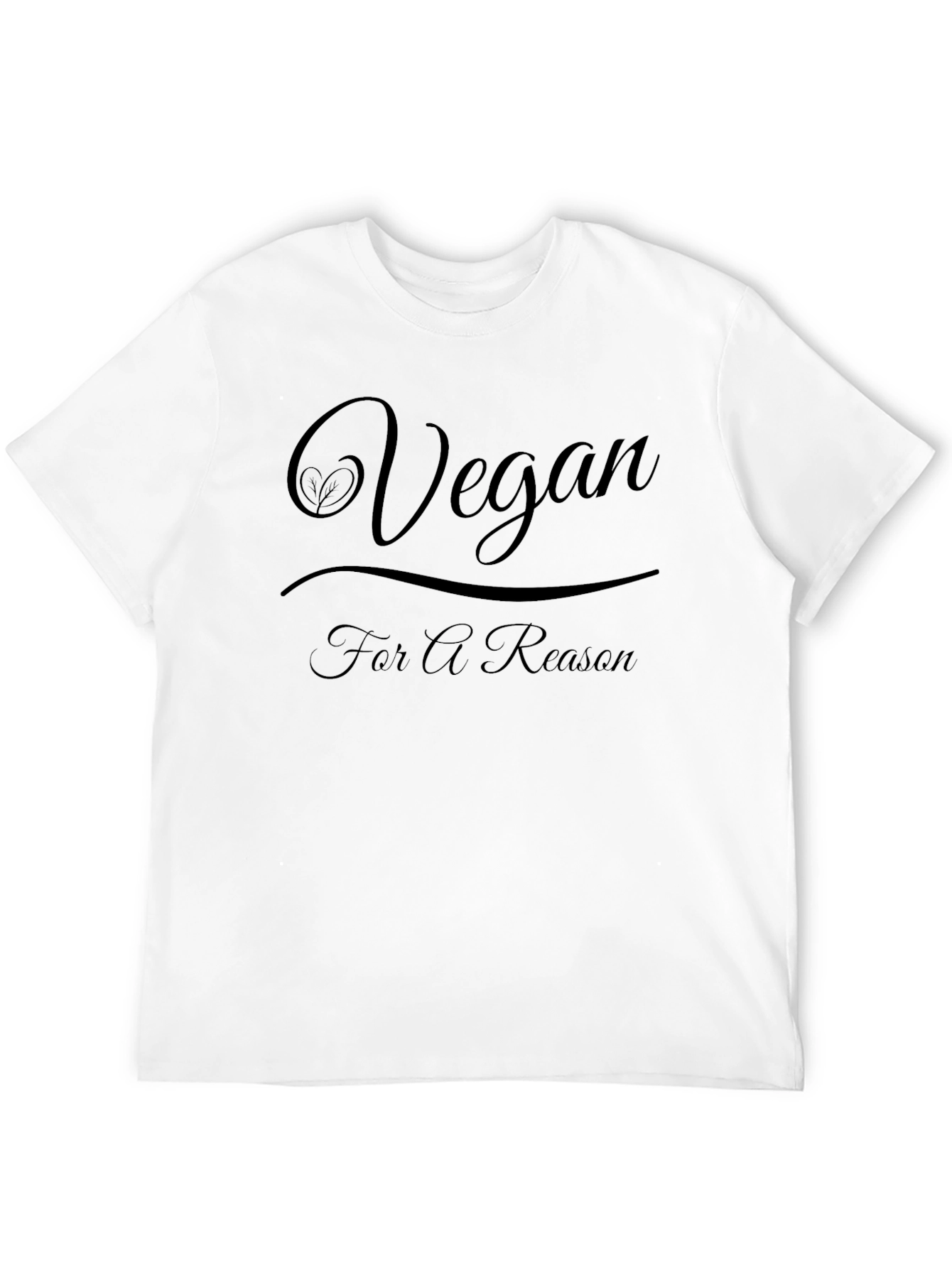Vegan For A Reason Graphic Tee - Black