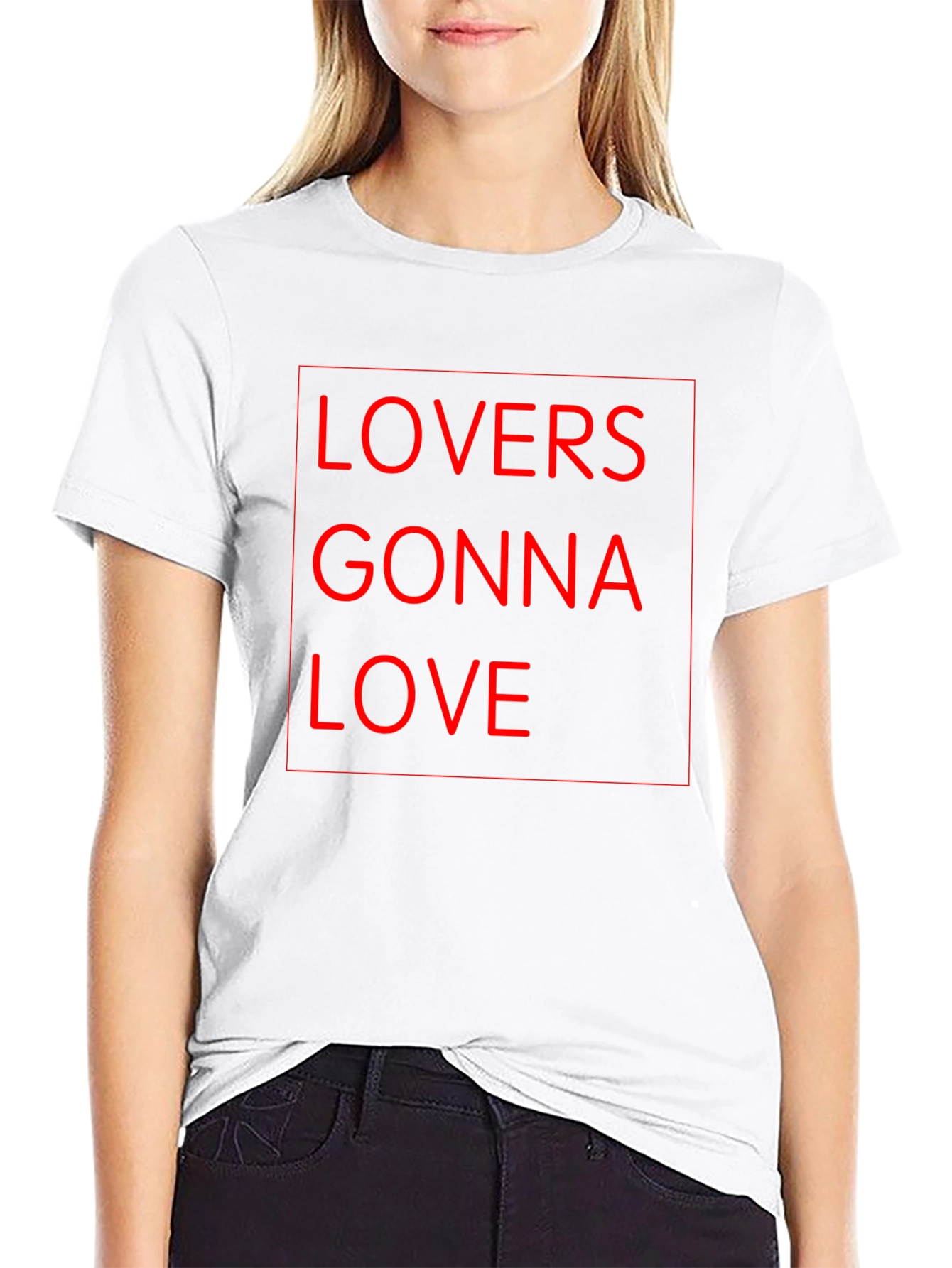 Lovers Gonna Love Black Graphic Tee Shirt