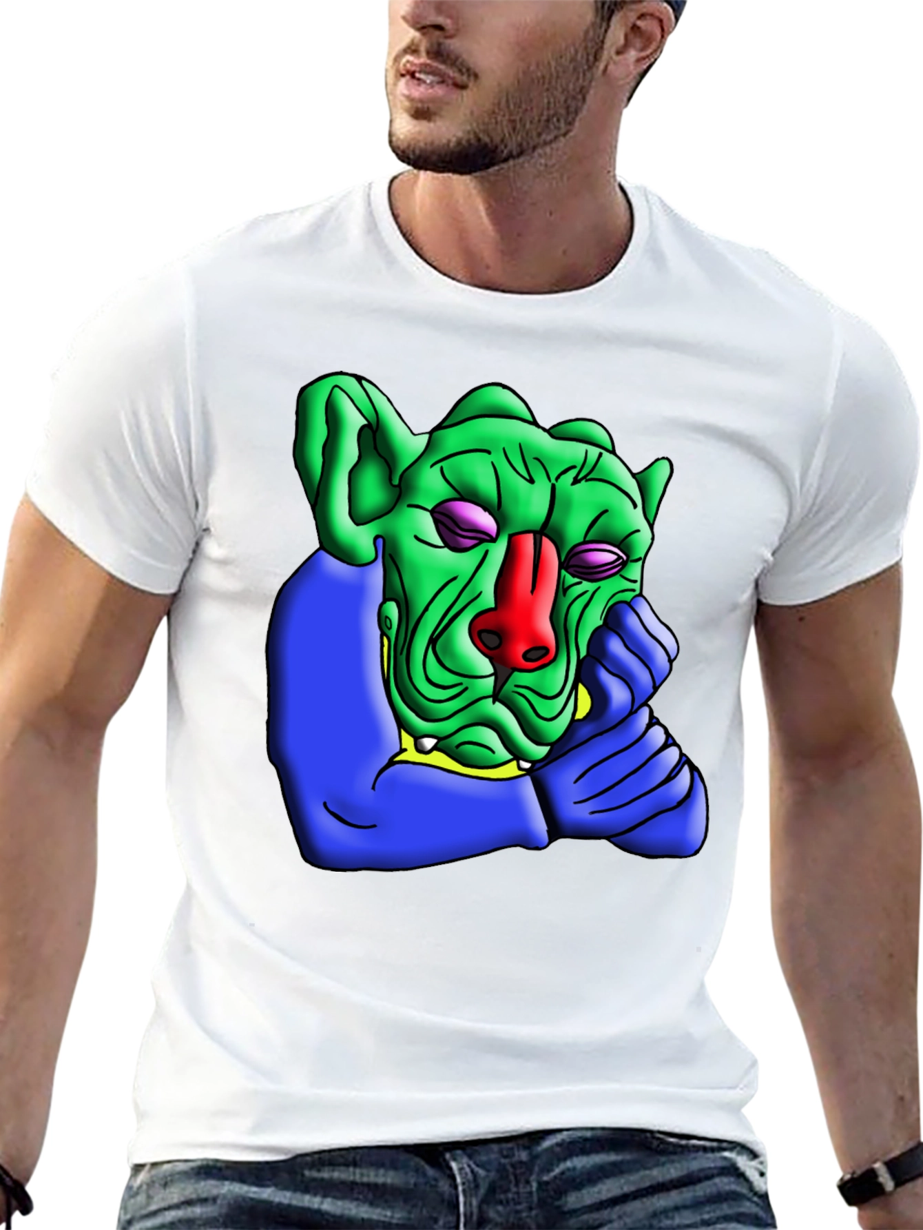 Green Troll Graphic Tee - Unique Design