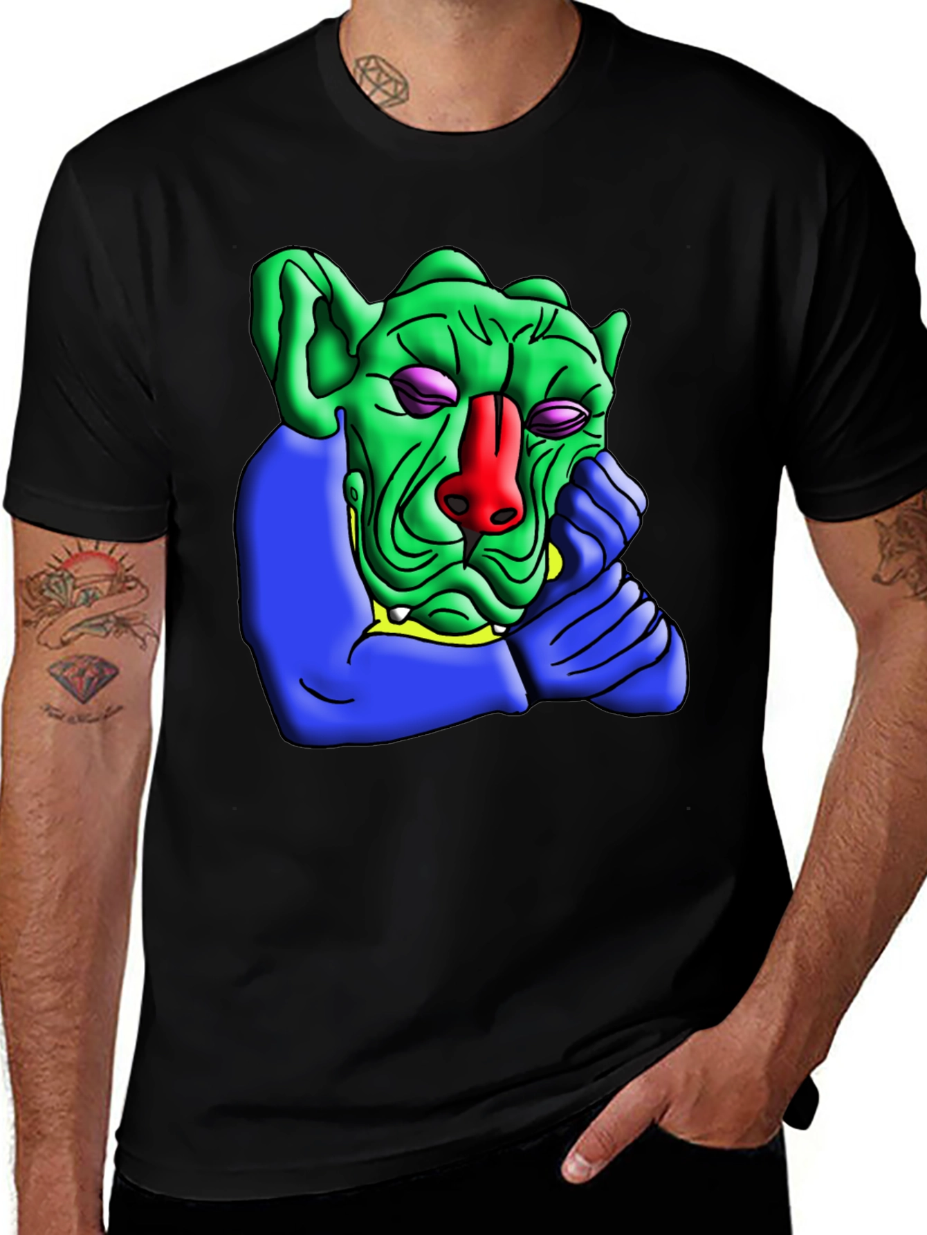 Green Troll Graphic Tee - Unique Design
