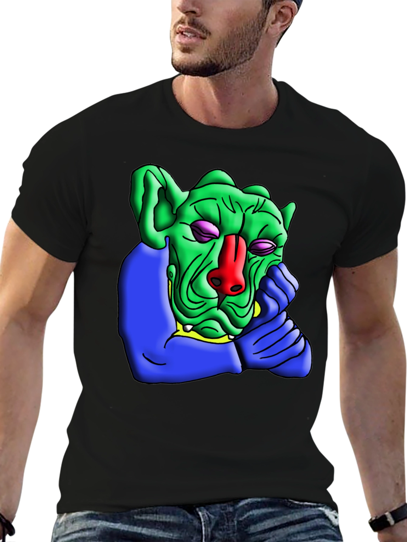 Green Troll Graphic Tee - Unique Design