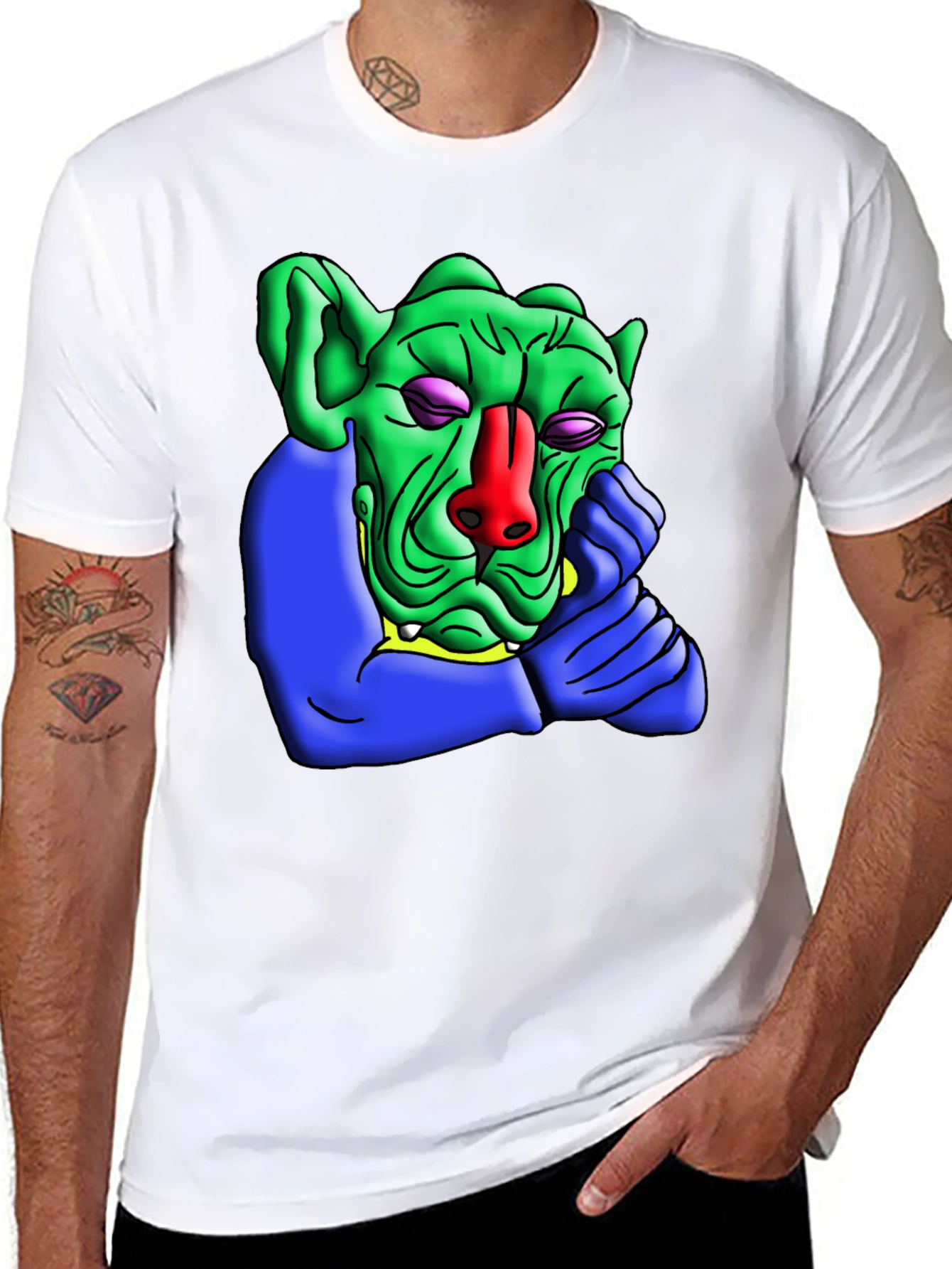 Green Troll Graphic Tee - Unique Design