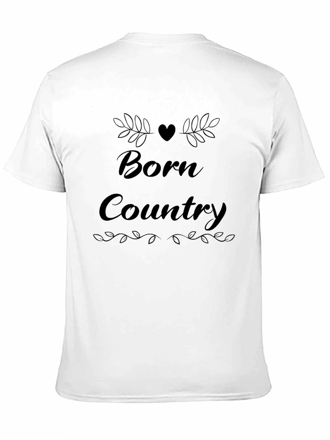 Born Country Graphic Tee - Stylish Black T-Shirt