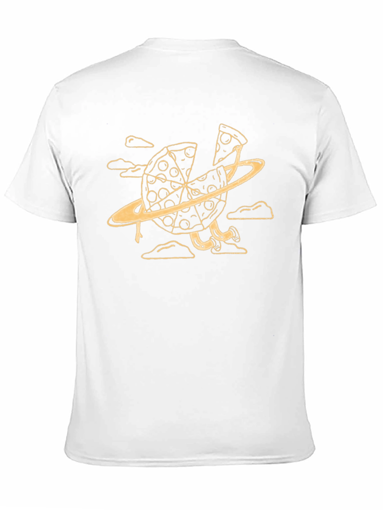 Pizza Planet Graphic Tee - Black Cotton T-Shirt