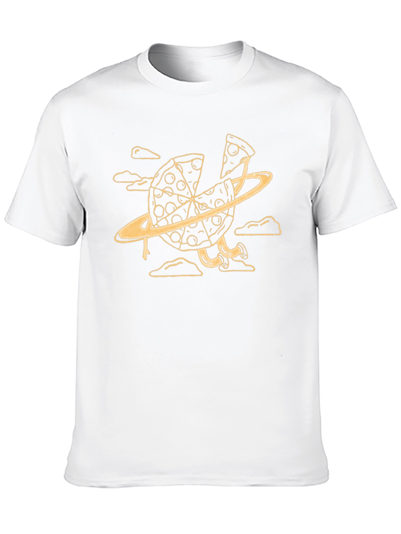 Pizza Planet Graphic Tee - Black Cotton T-Shirt