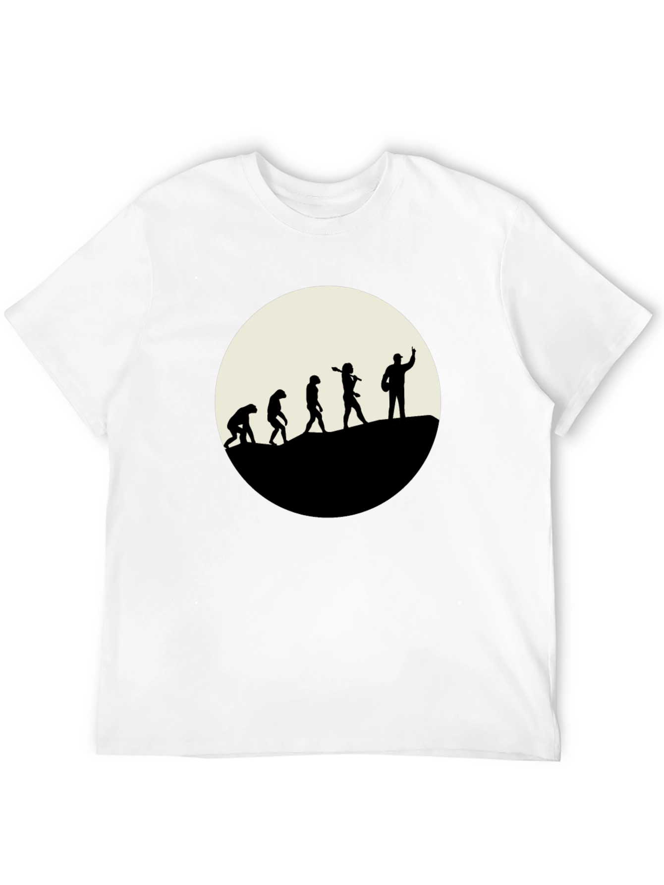 Evolution of Man T-Shirt - Black Graphic Tee