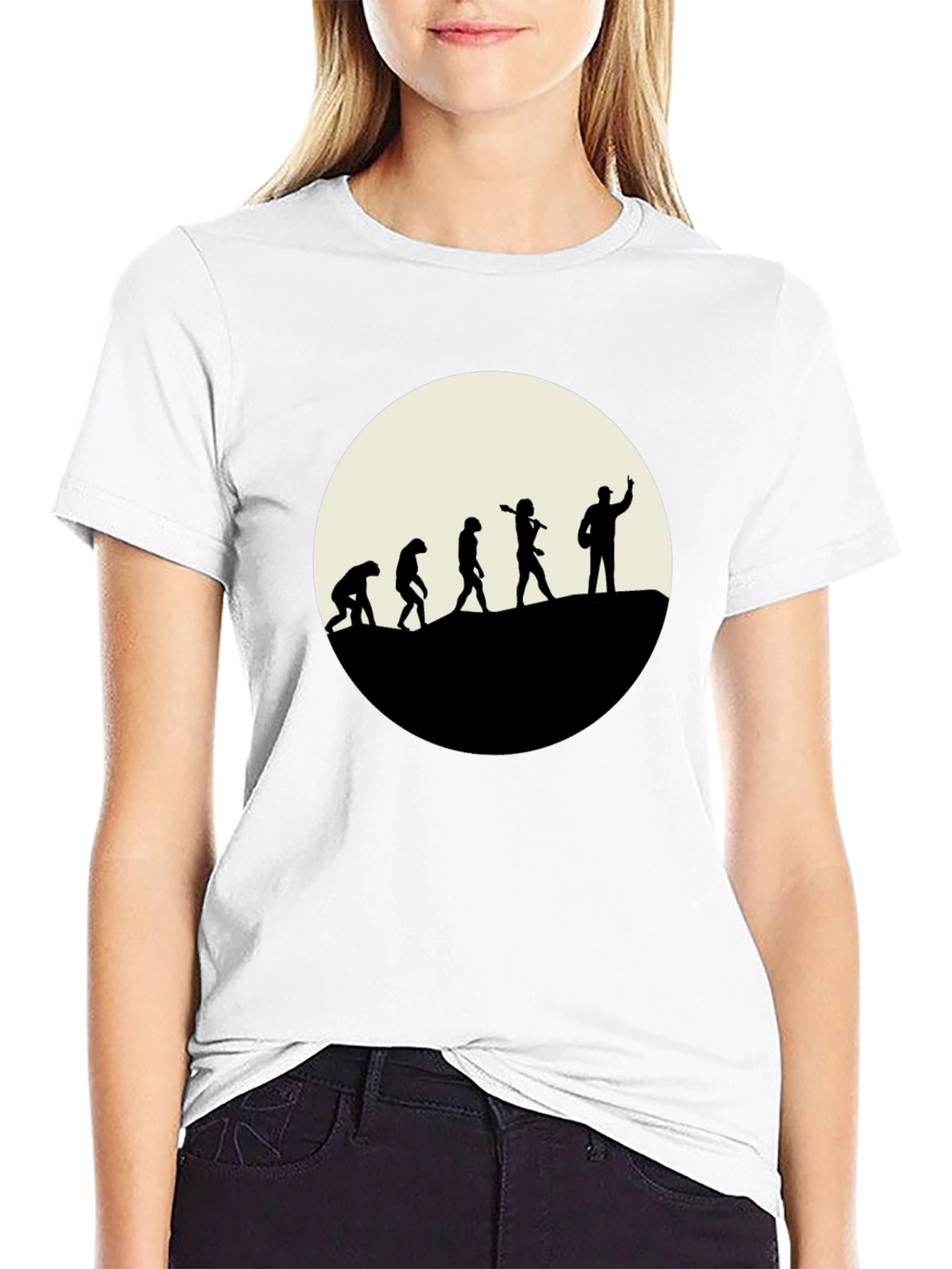 Evolution of Man T-Shirt - Black Graphic Tee