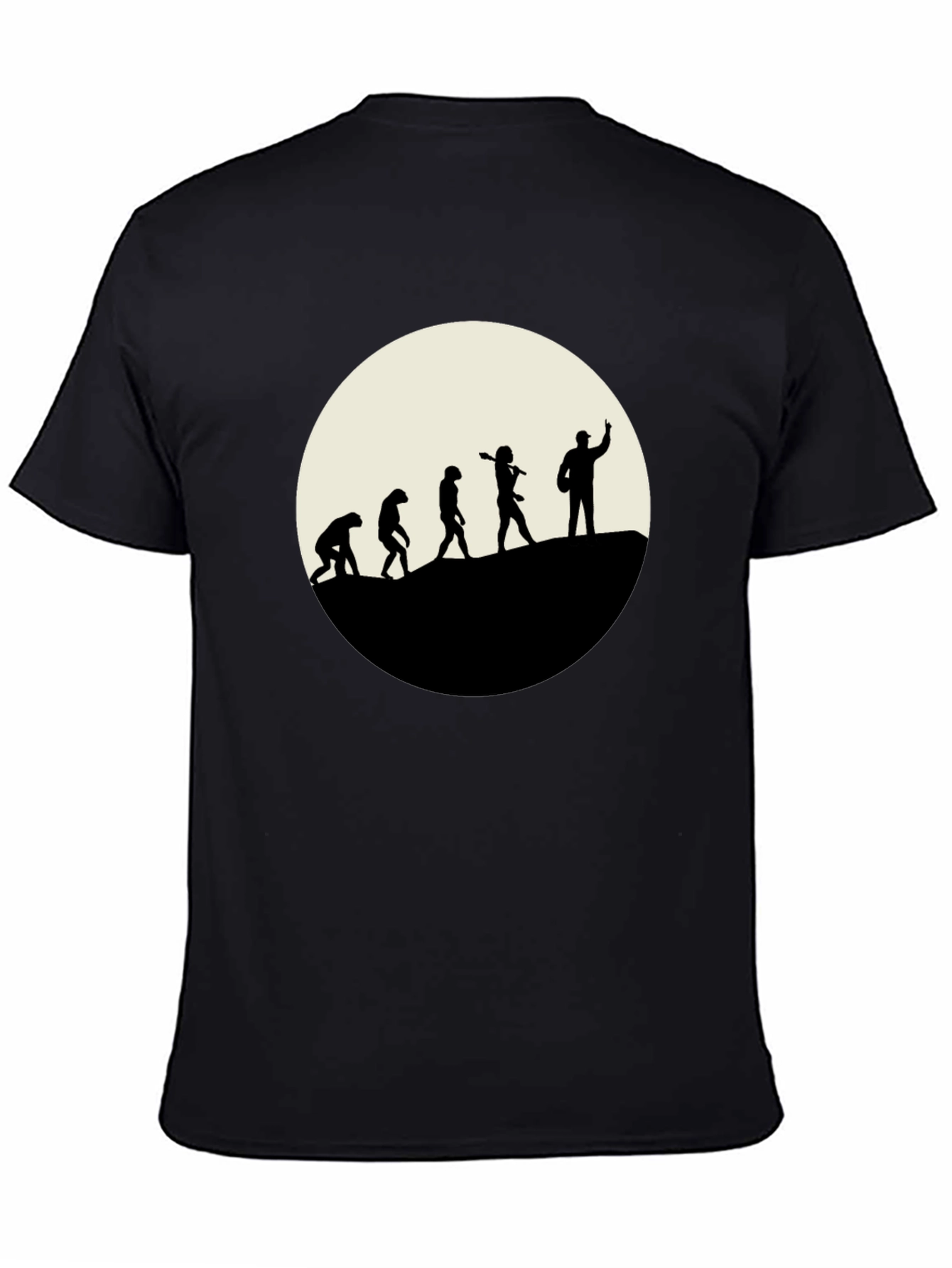 Evolution of Man T-Shirt - Black Graphic Tee