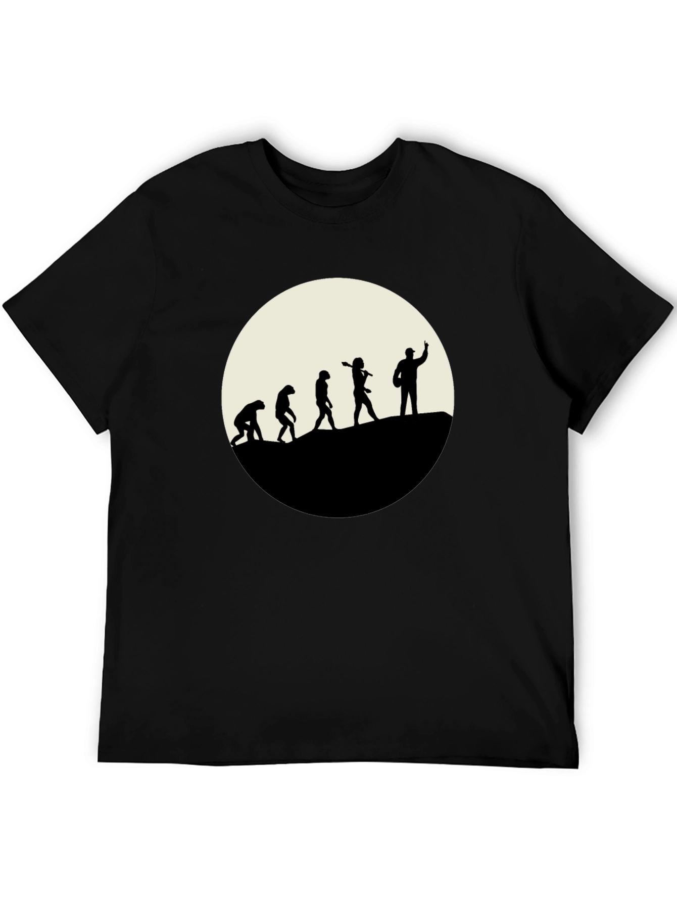 Evolution of Man T-Shirt - Black Graphic Tee