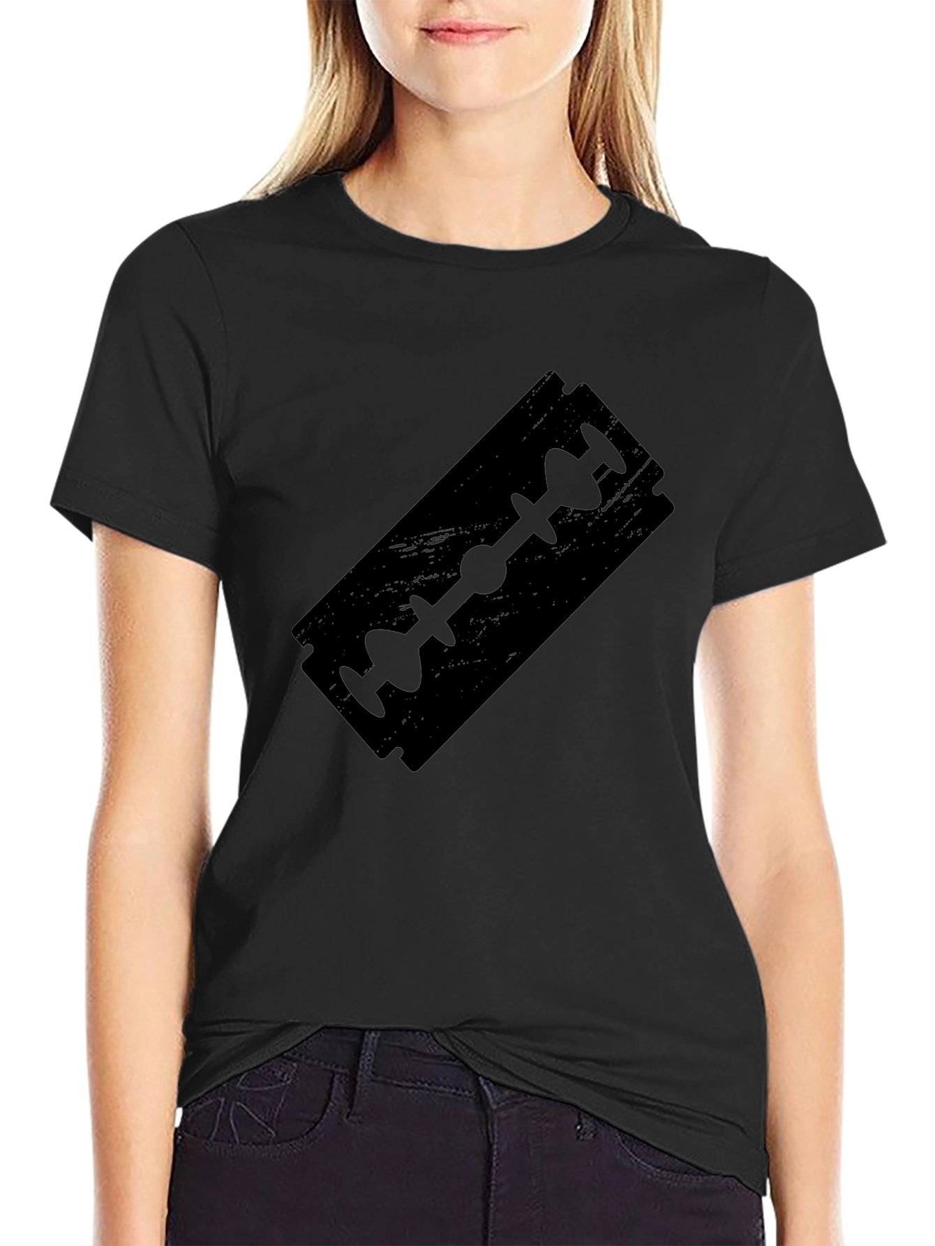 Black Razor Blade Graphic Tee