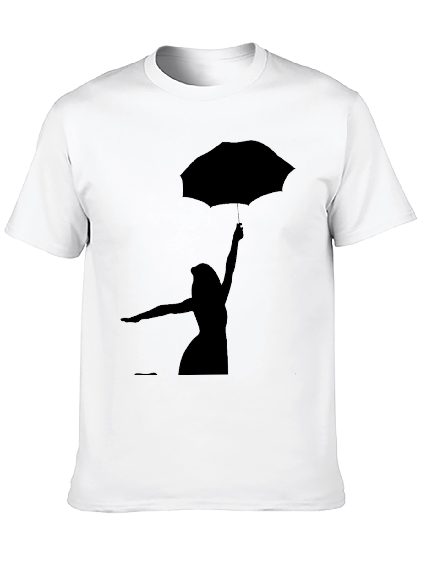 Silhouette Umbrella Graphic Tee - Stylish Casual Wear