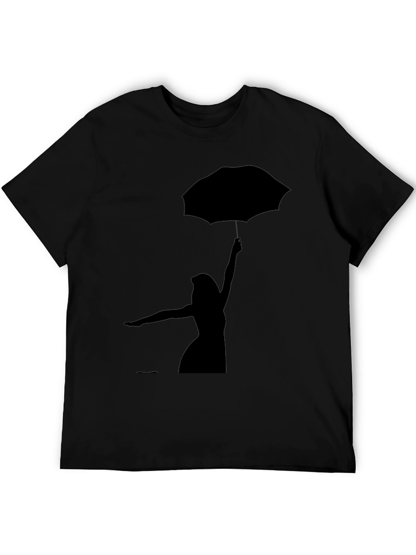 Silhouette Umbrella Graphic Tee - Stylish Casual Wear