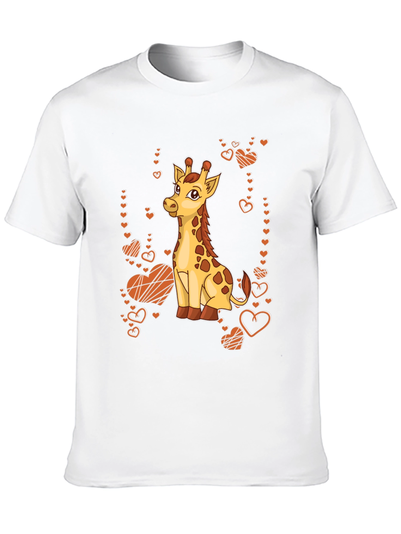 Cute Giraffe Heart T-Shirt - Valentines Day Apparel