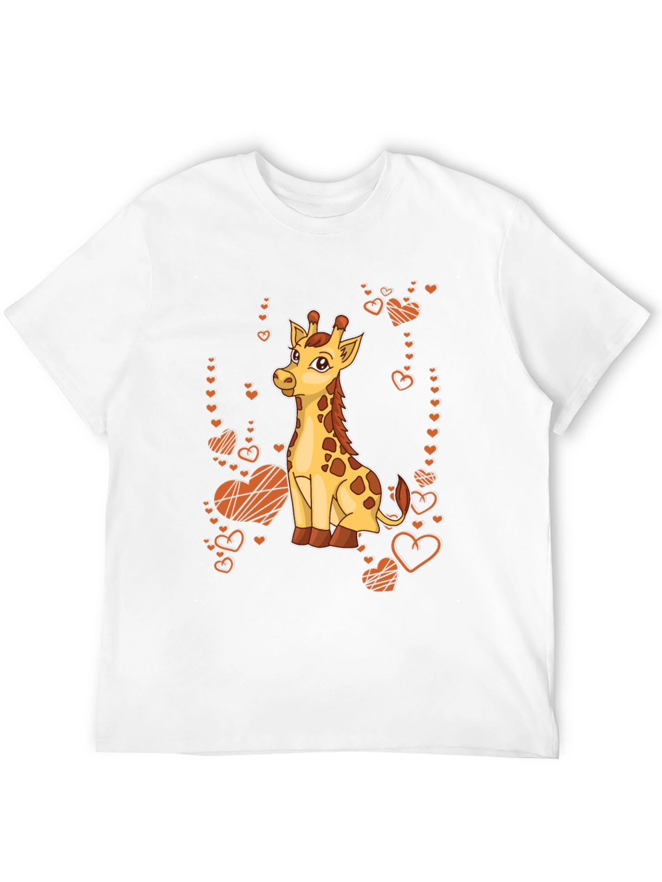 Cute Giraffe Heart T-Shirt - Valentines Day Apparel