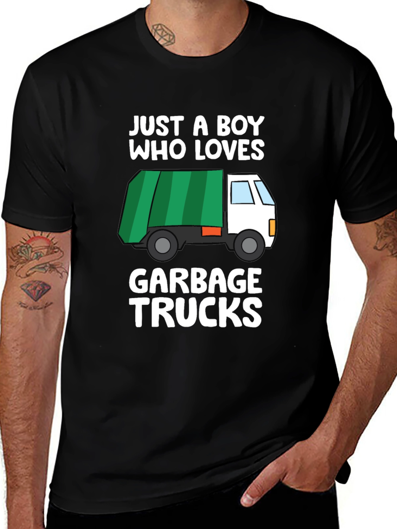 Just A Boy Who Loves Garbage Trucks T-Shirt