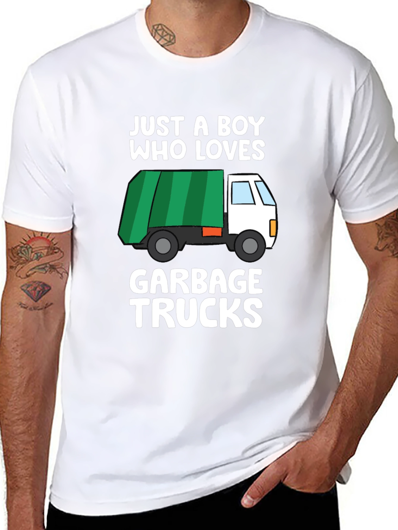 Just A Boy Who Loves Garbage Trucks T-Shirt