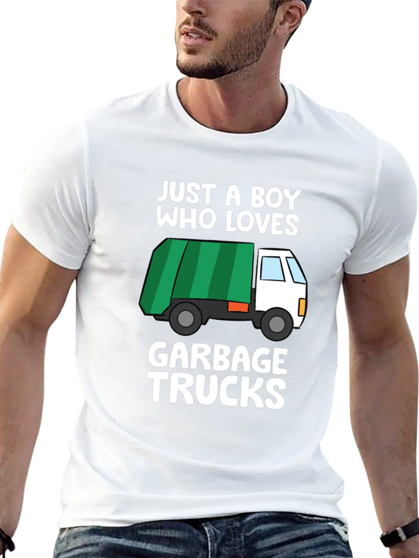 Just A Boy Who Loves Garbage Trucks T-Shirt