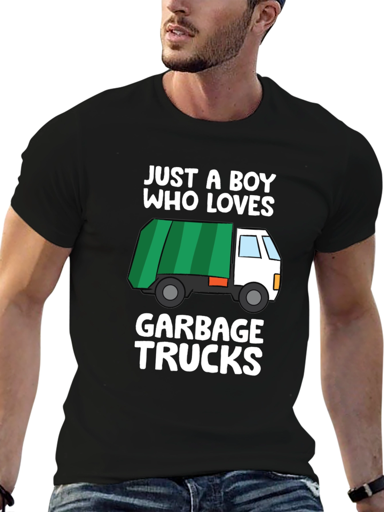 Just A Boy Who Loves Garbage Trucks T-Shirt