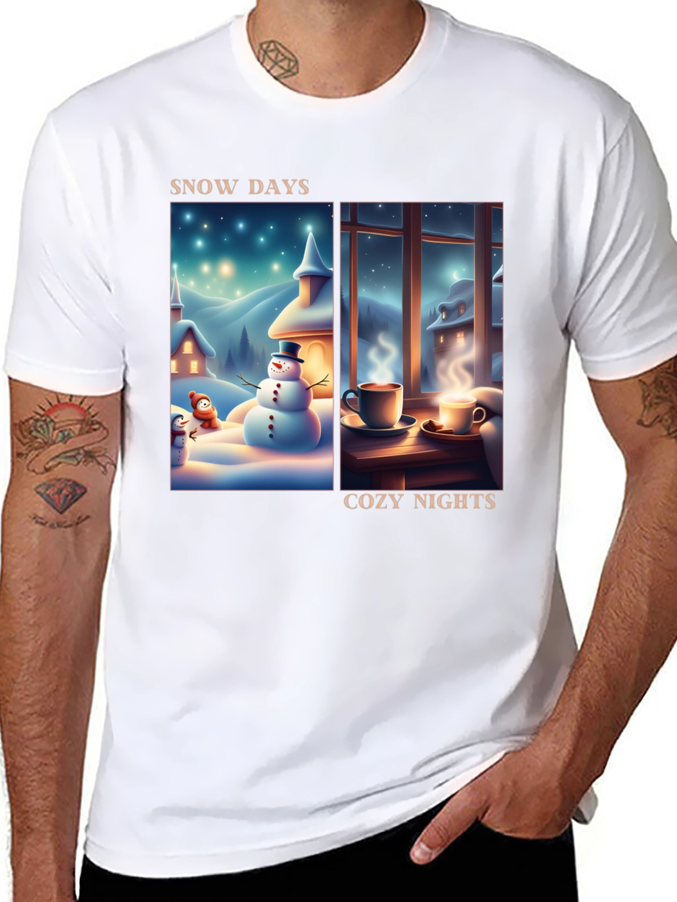 Snow Days Cozy Nights T-Shirt - Winter Holiday Tee