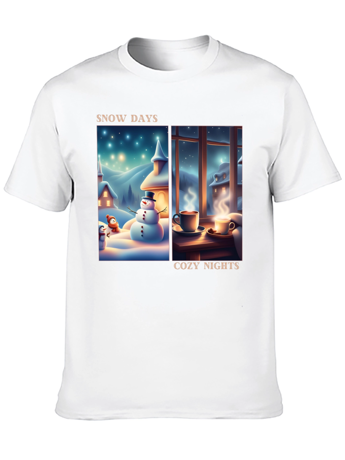Snow Days Cozy Nights T-Shirt - Winter Holiday Tee