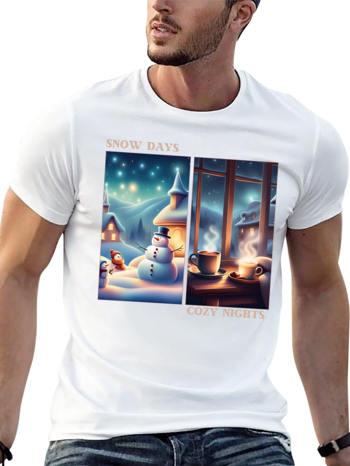 Snow Days Cozy Nights T-Shirt - Winter Holiday Tee