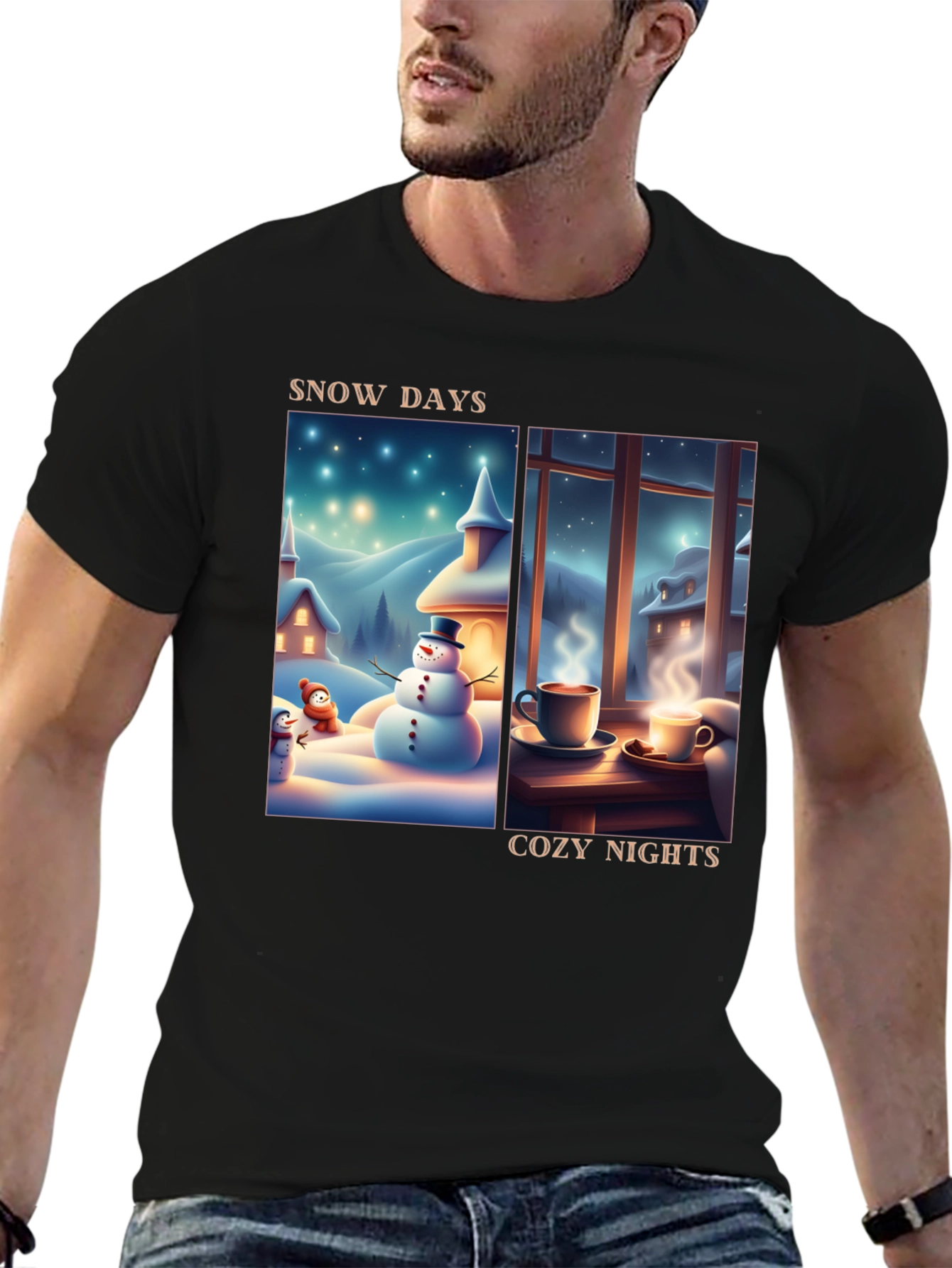 Snow Days Cozy Nights T-Shirt - Winter Holiday Tee