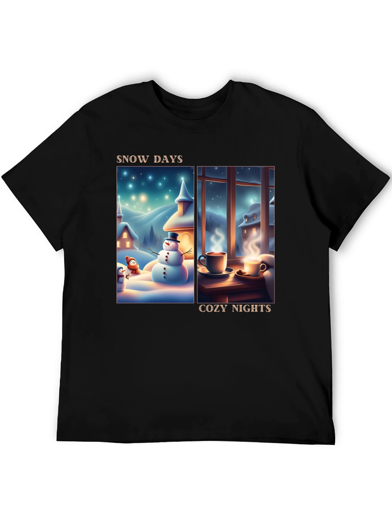 Snow Days Cozy Nights T-Shirt - Winter Holiday Tee