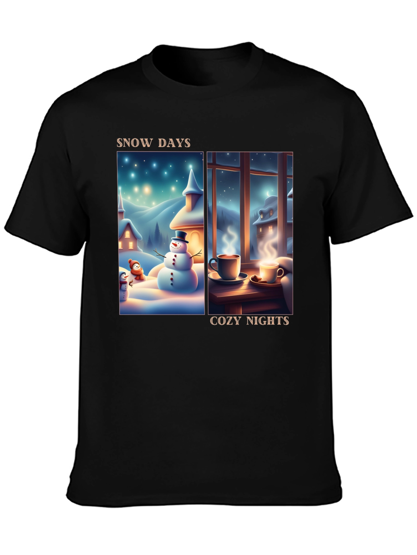 Snow Days Cozy Nights T-Shirt - Winter Holiday Tee