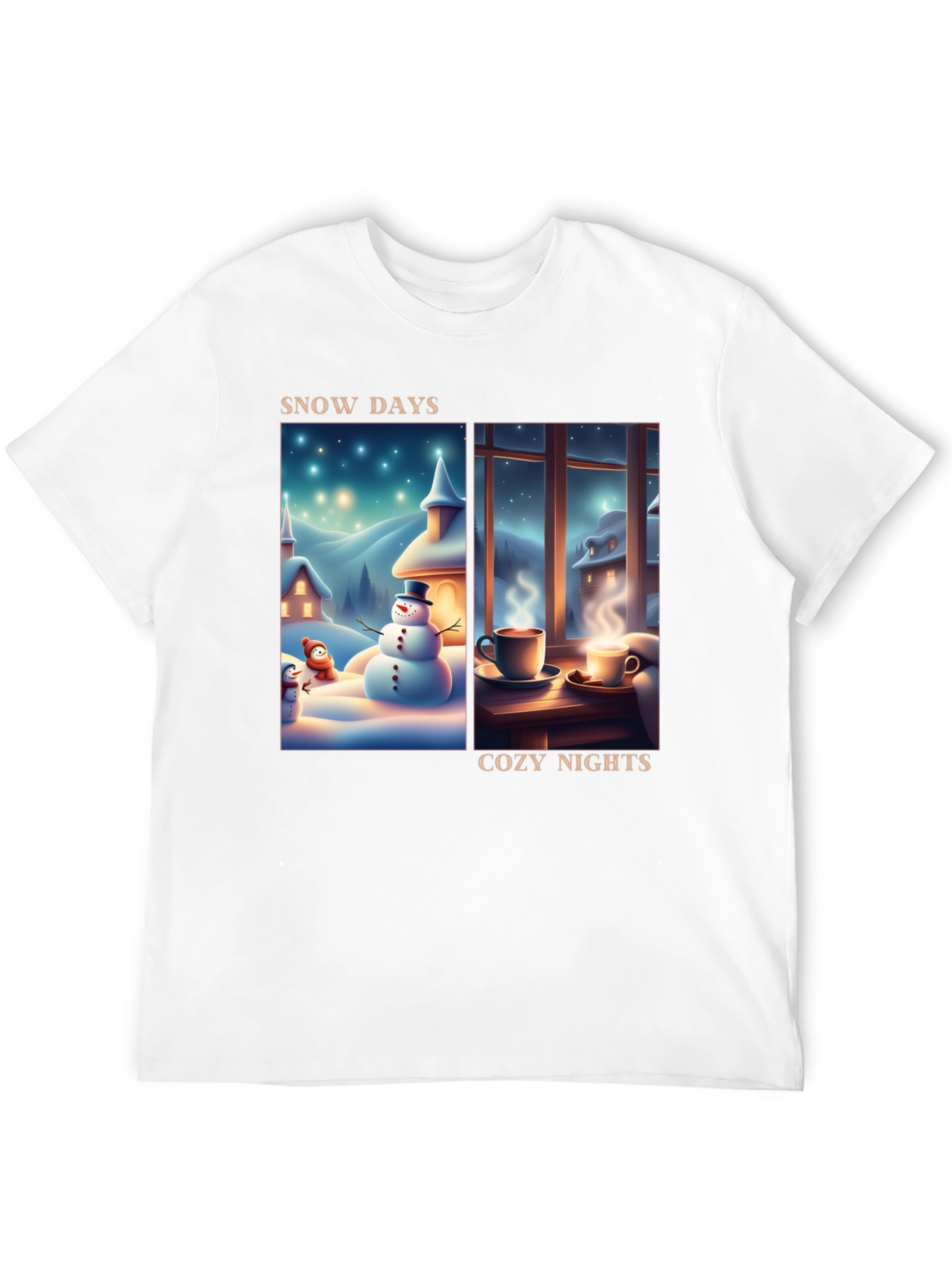 Snow Days Cozy Nights T-Shirt - Winter Holiday Tee