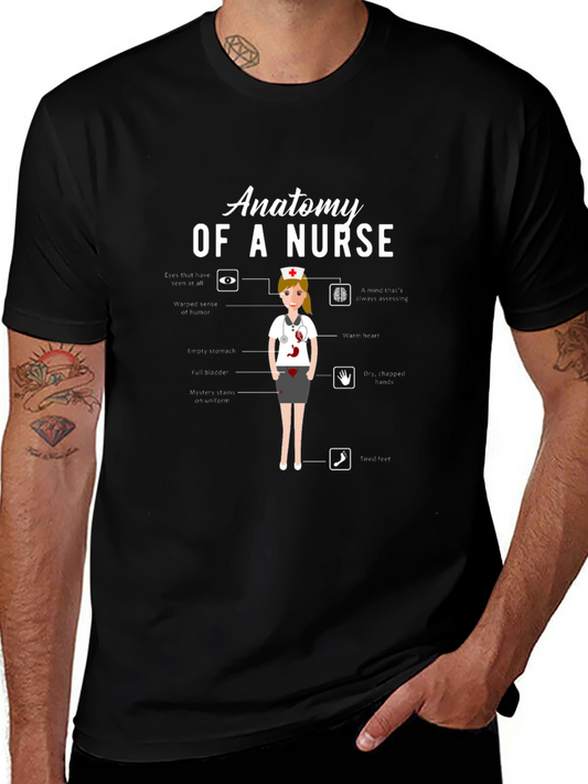 Anatomy of a Nurse T-Shirt Funny Nursing Gift