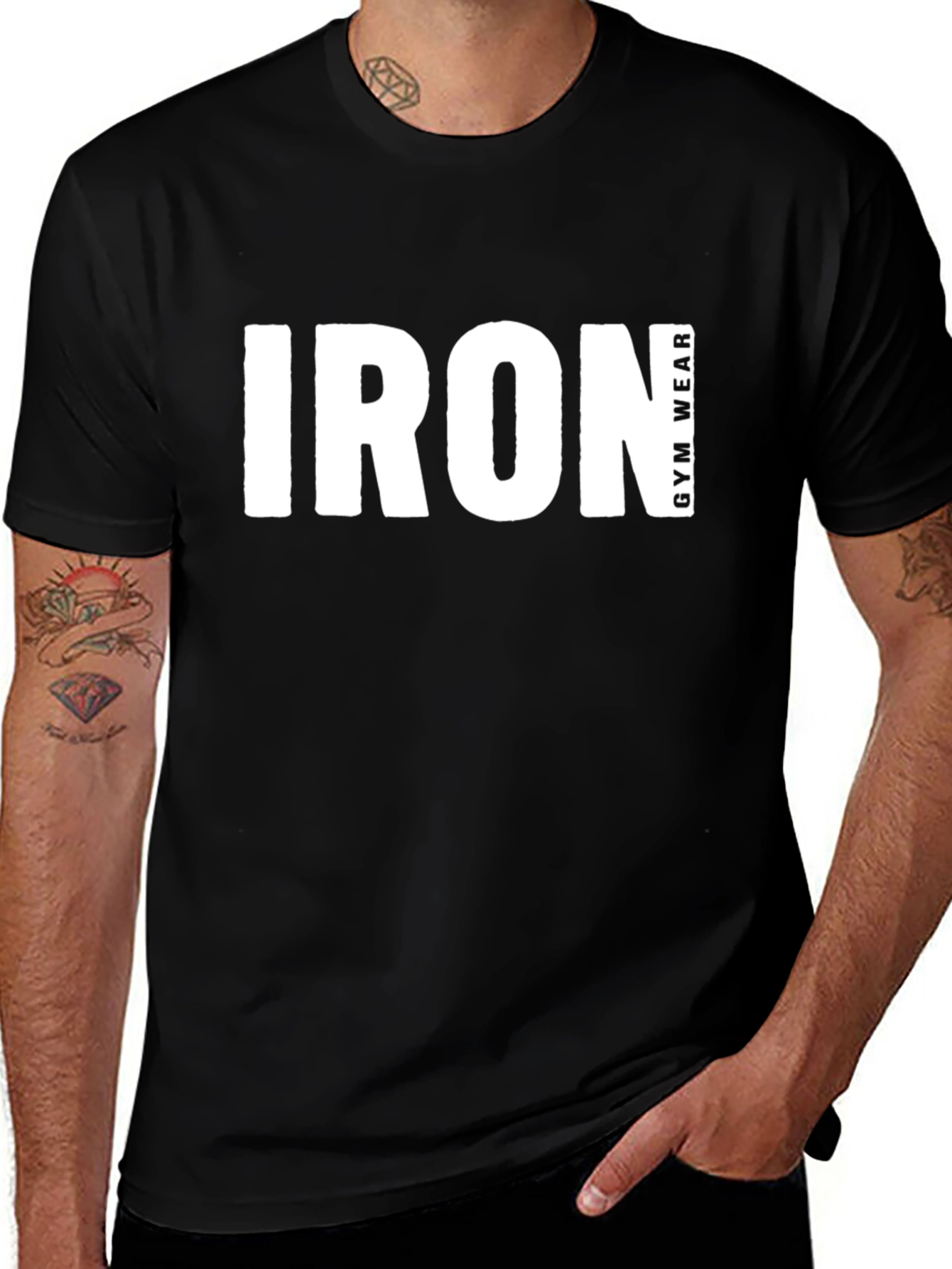 Iron Gym Wear Black T-Shirt