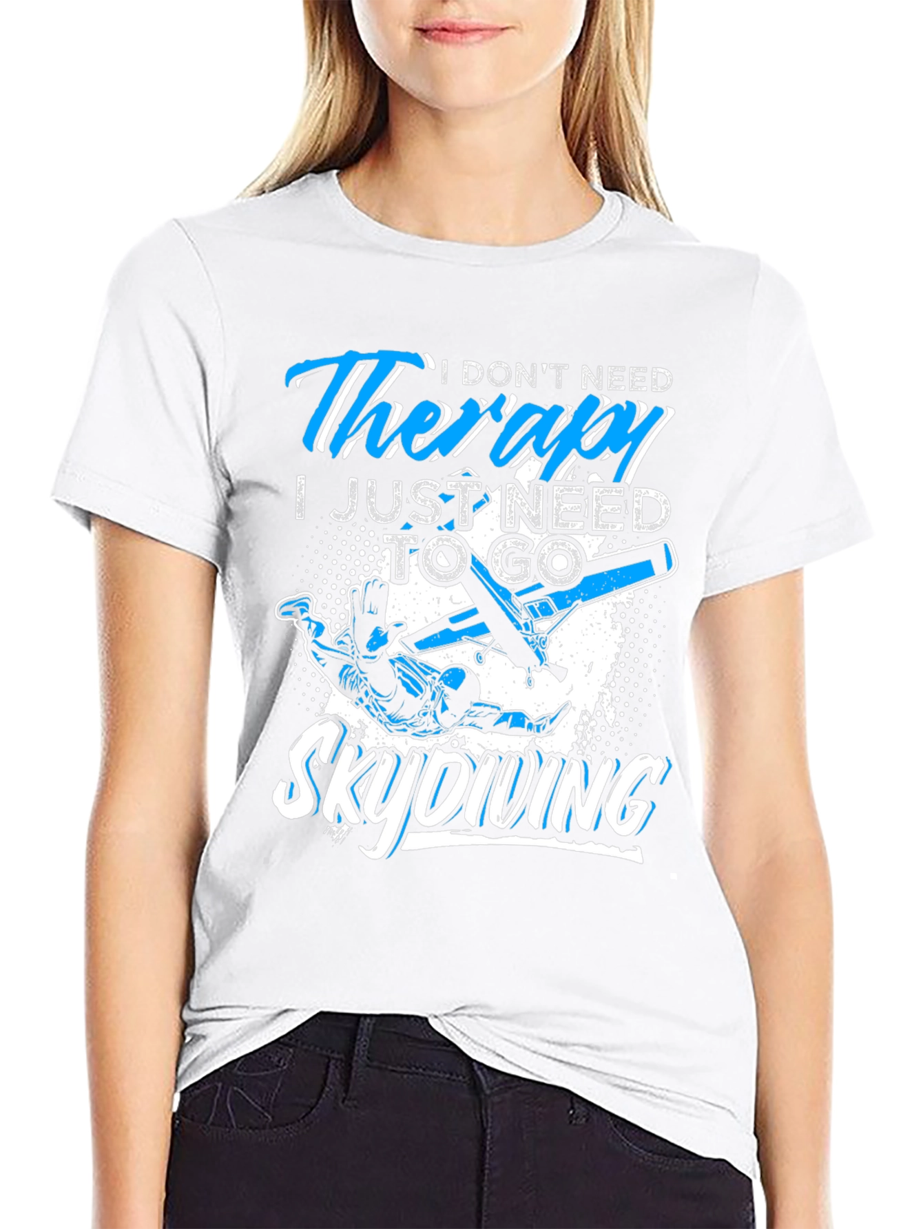 Skydiving Therapy T-Shirt: Need to Skydive Graphic Tee
