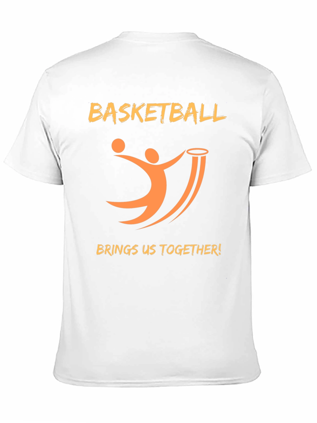 Basketball Graphic Print Crew Neck T-Shirt