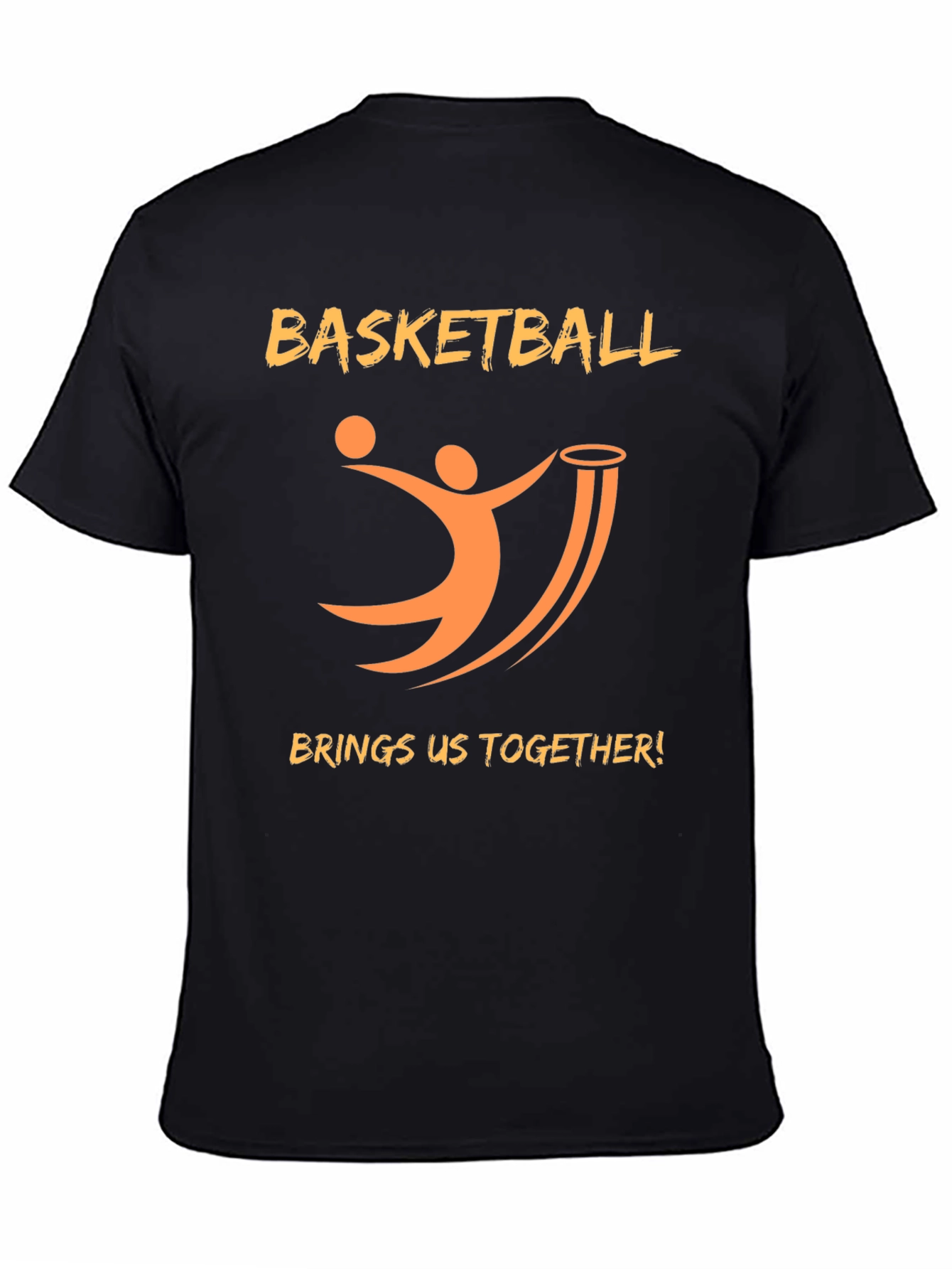 Basketball Graphic Print Crew Neck T-Shirt