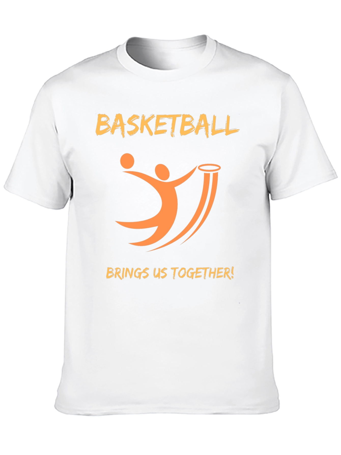 Basketball Graphic Print Crew Neck T-Shirt