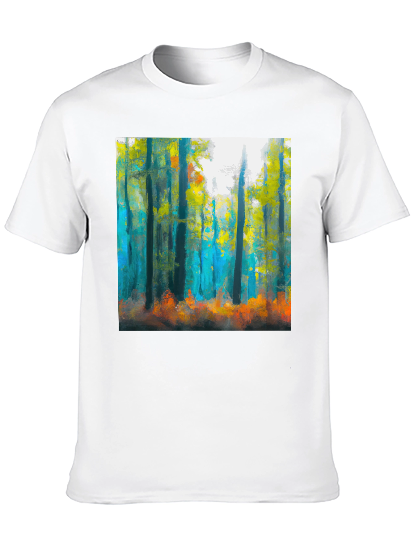 Abstract Forest T-Shirt: Nature Inspired Art