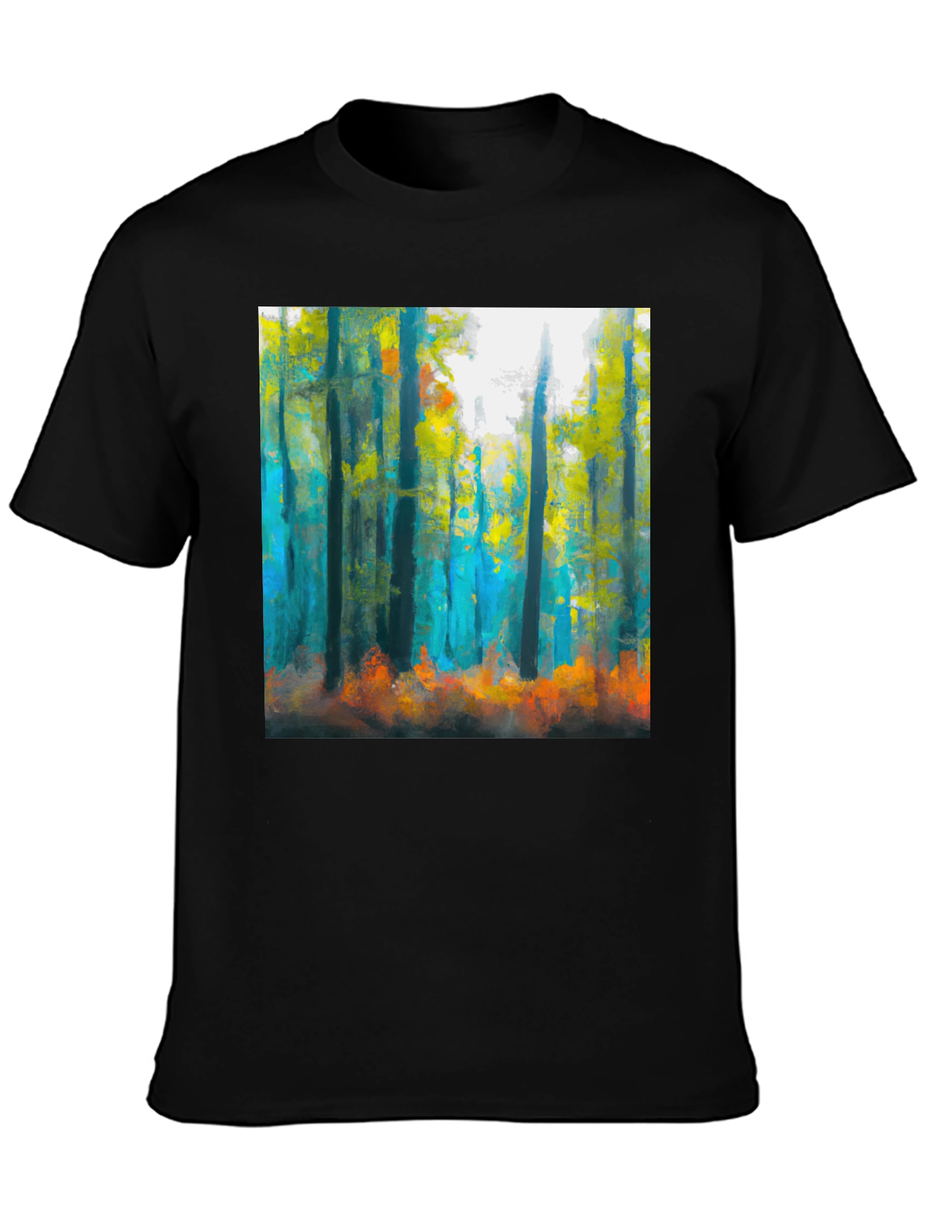 Abstract Forest T-Shirt: Nature Inspired Art