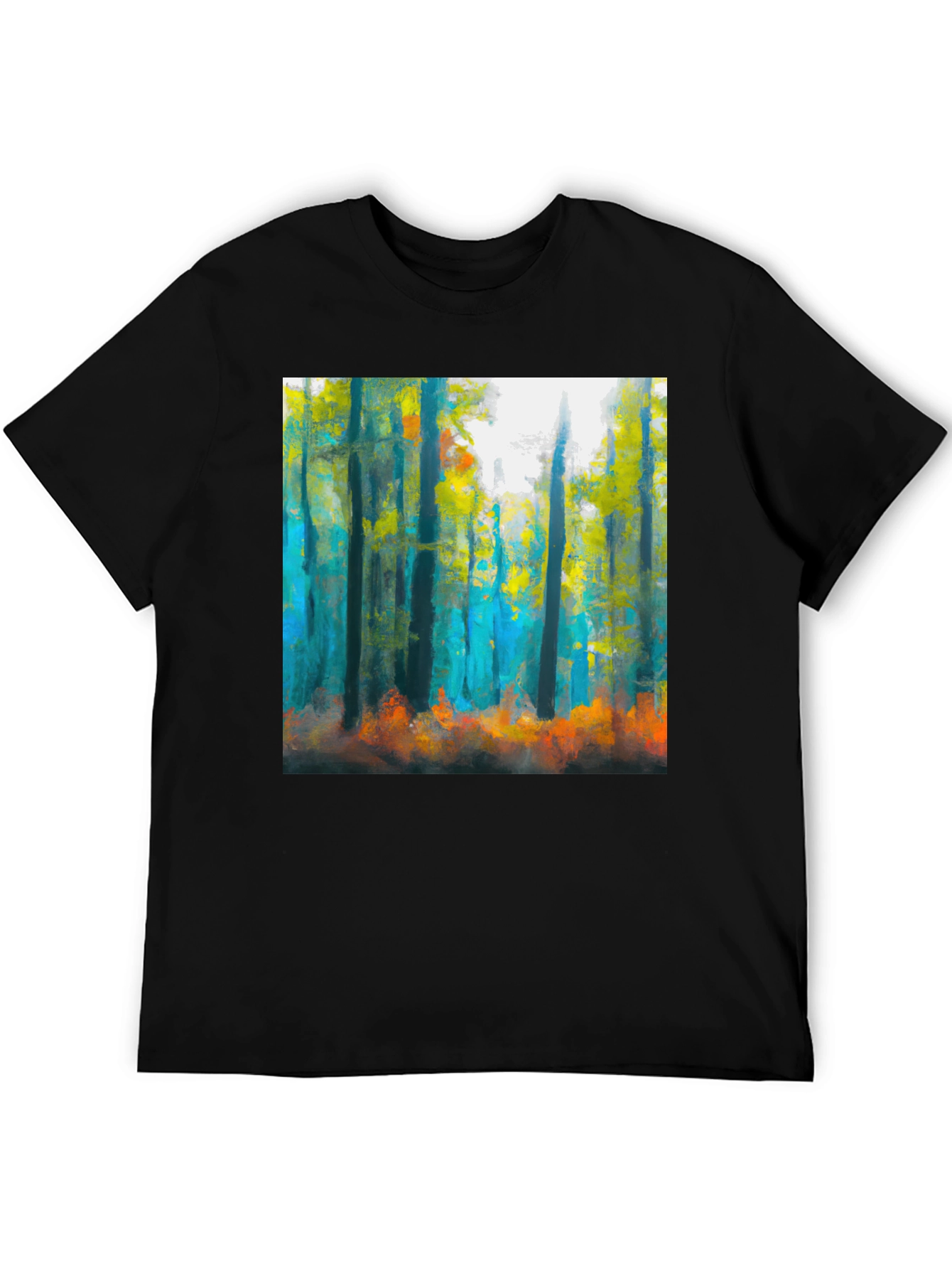 Abstract Forest T-Shirt: Nature Inspired Art