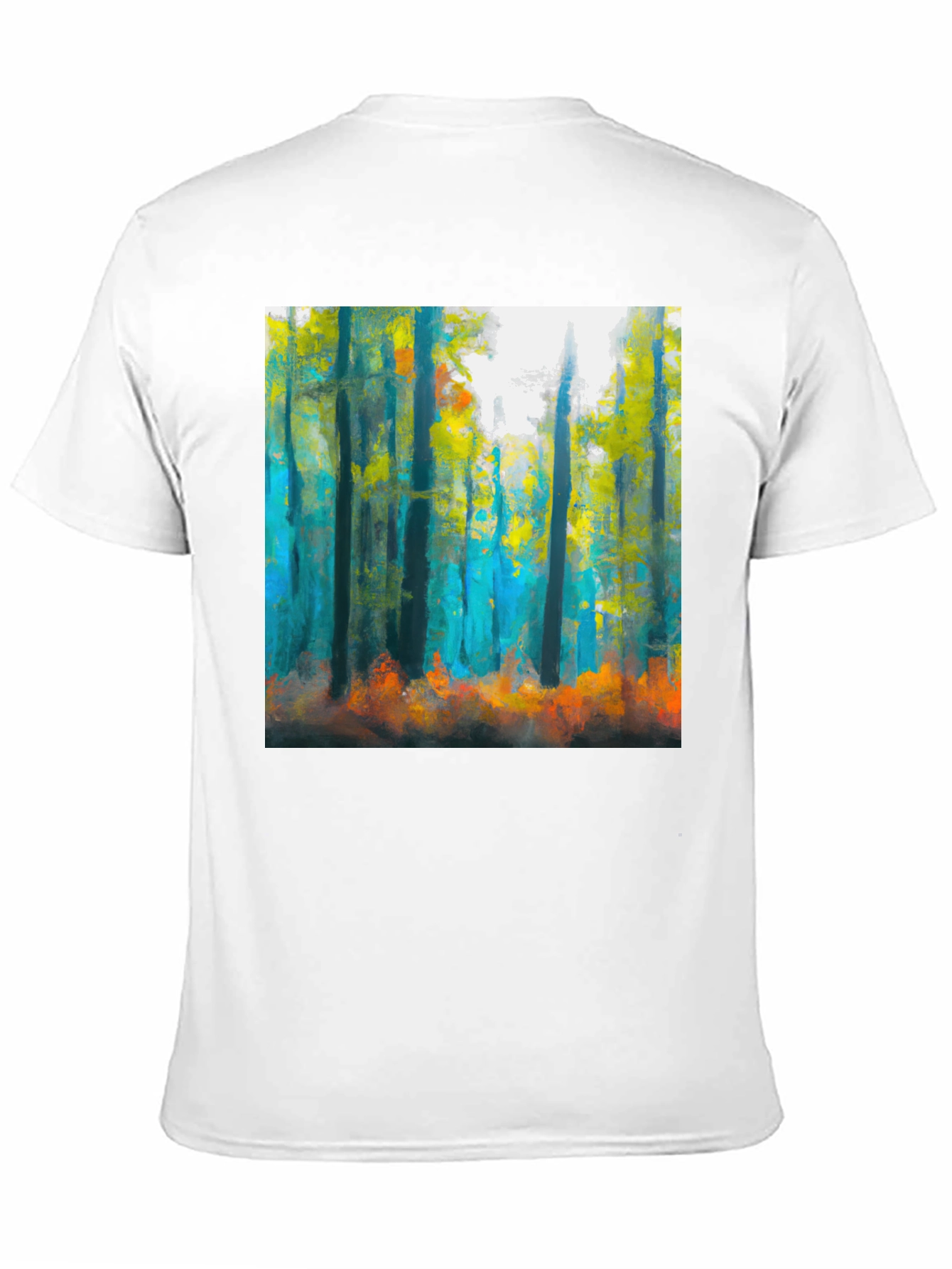 Abstract Forest T-Shirt: Nature Inspired Art