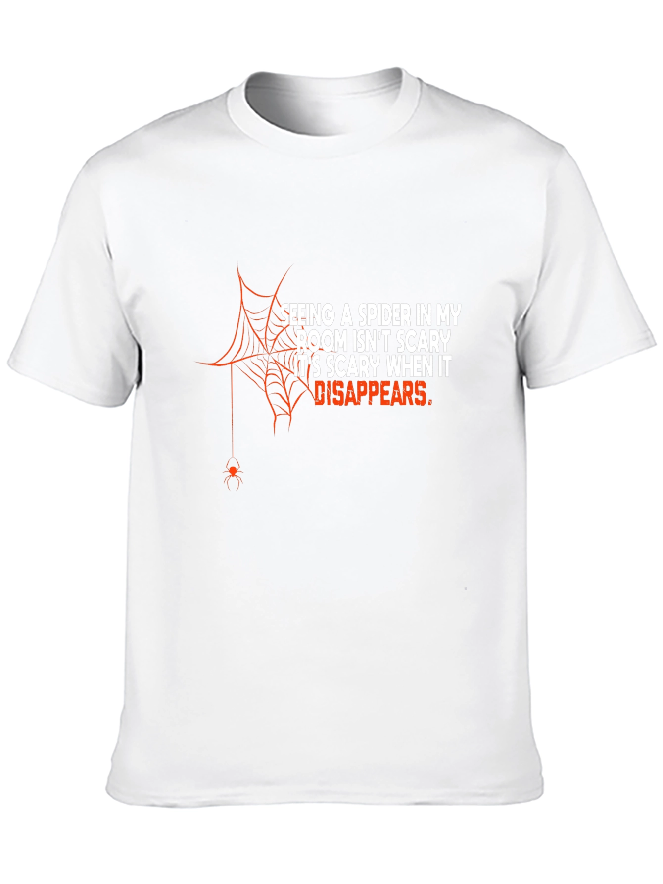 Funny Spider Disappears Graphic T-Shirt