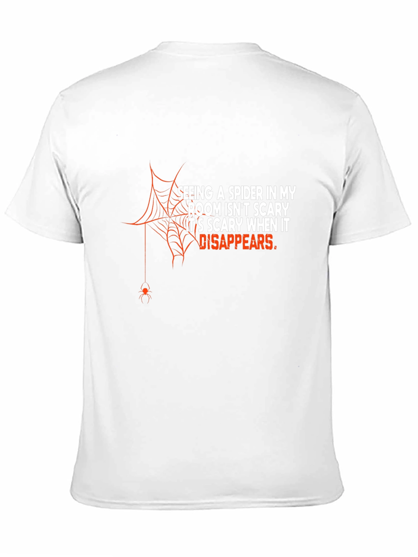Funny Spider Disappears Graphic T-Shirt