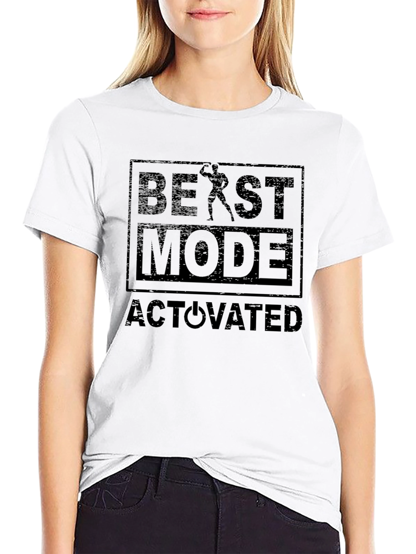 Beast Mode Activated Black Graphic Tee