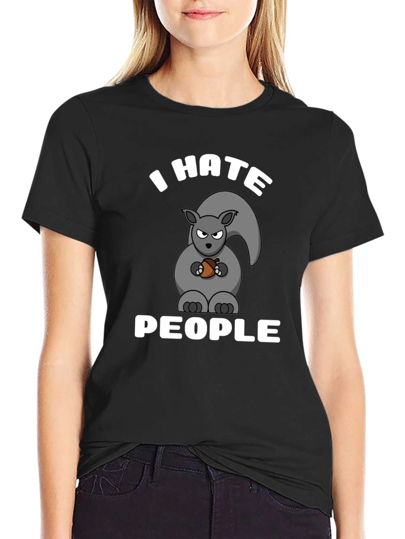 I Hate People Squirrel T-Shirt